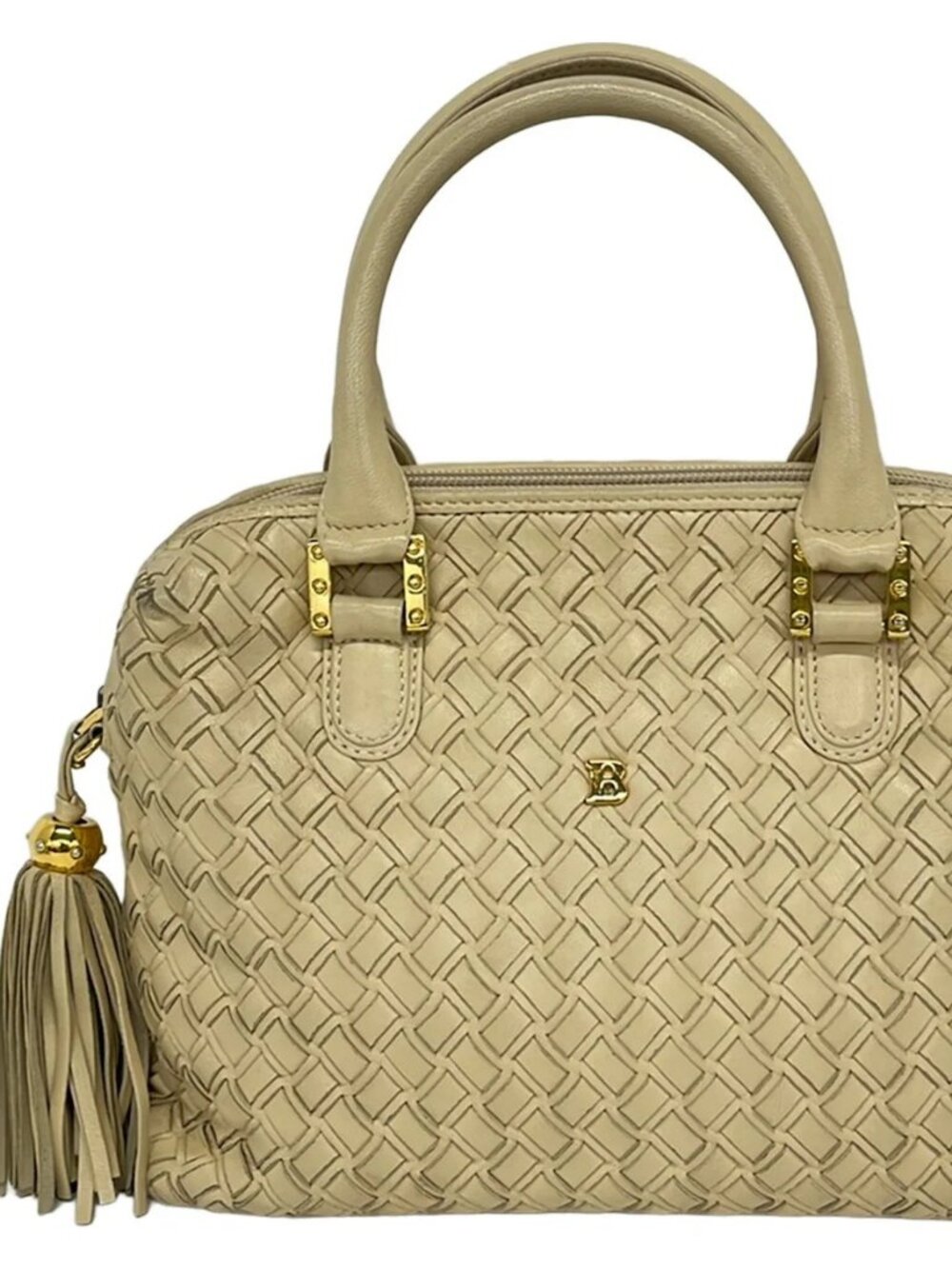 BALLY Cream Leather Handbag